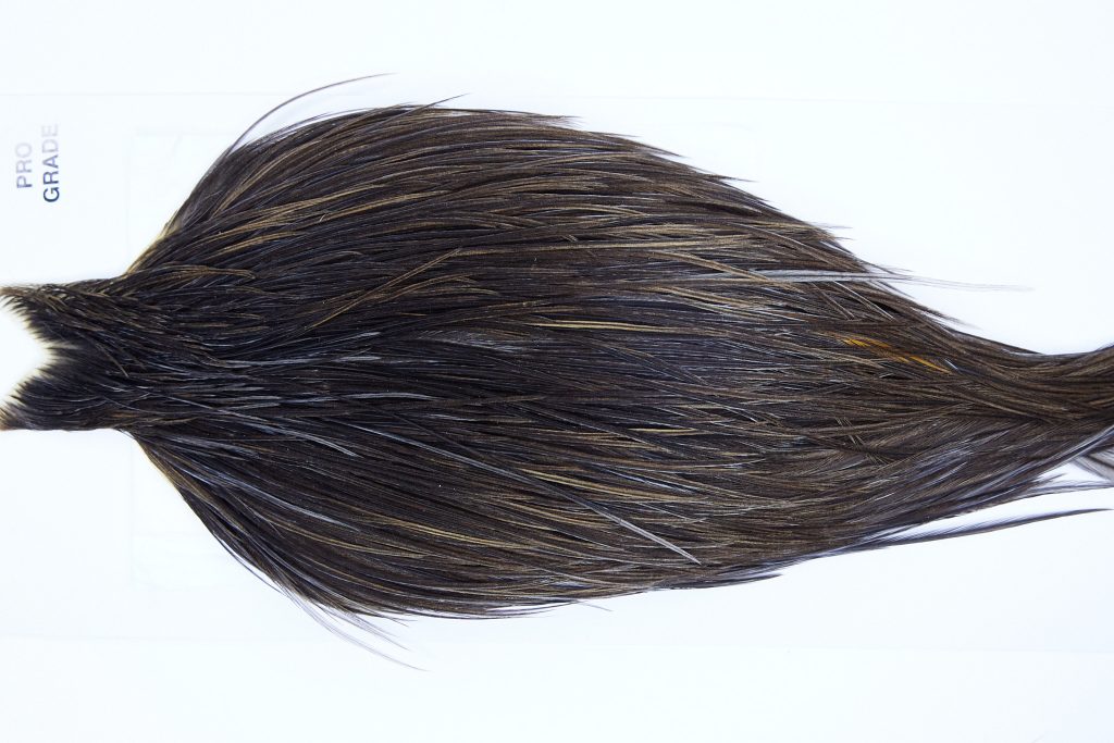 1221 Hebert Dry Fly Hackle, Pro Grade 10-22 Black Ties Sizes 10-22