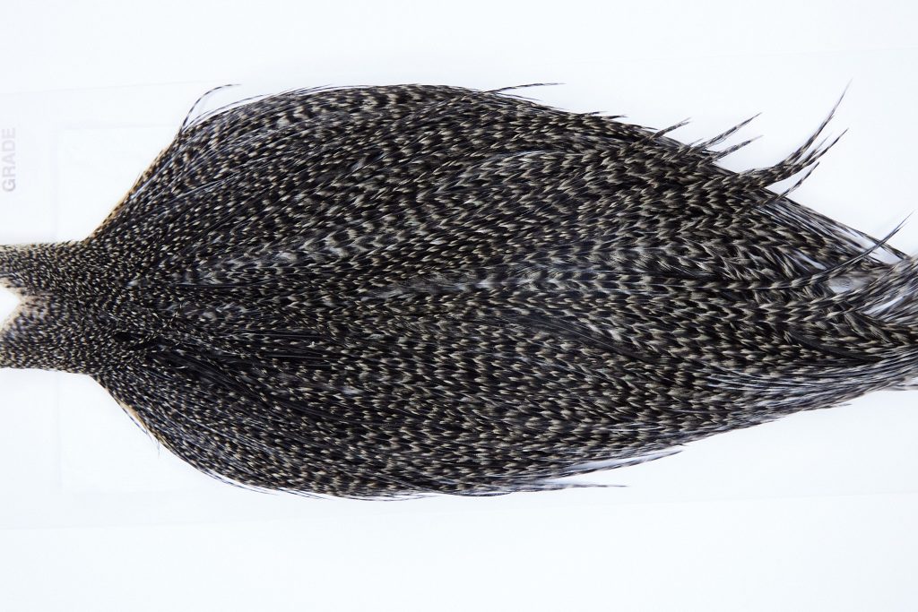 1232 Hebert Dry Fly Hackle, Pro Grade 12-24 Grizzly Variant Ties Sizes 12-24