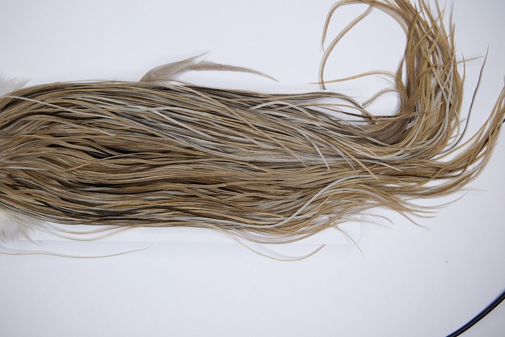 1326 Hebert Dry Fly Hackle, Silver Grade 14-16 Medium Brown Dun Ties Sizes 14-16