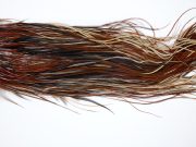 1335 Hebert Dry Fly Hackle, Silver Grade Rooster Saddle Furnace Ties Sizes 16-18