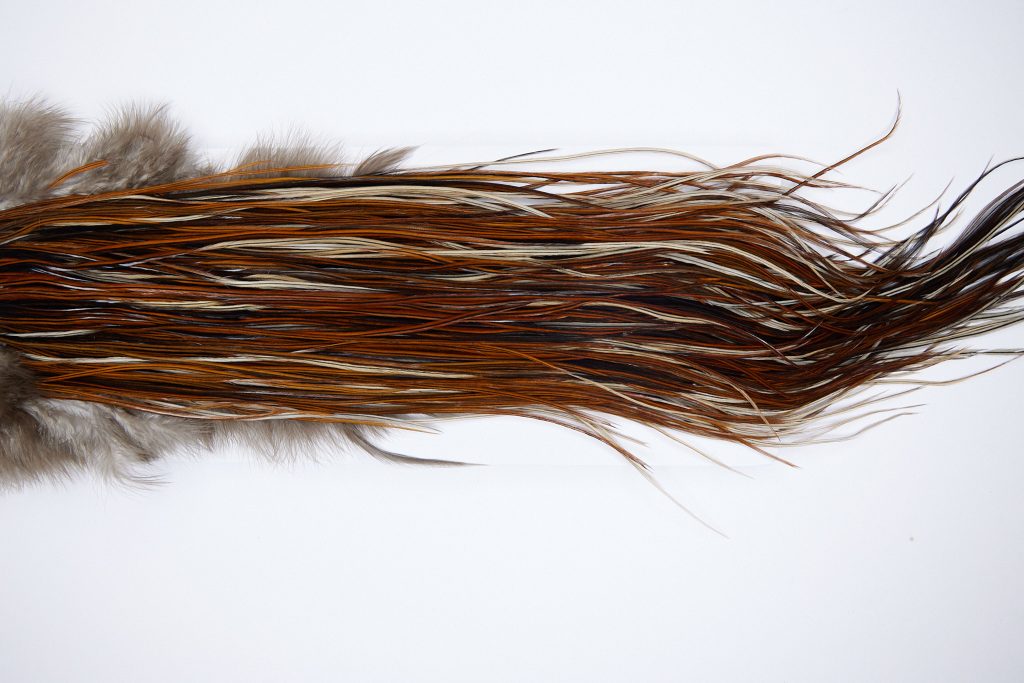 1336 Hebert Dry Fly Hackle, Silver Grade 14-16 Furnace Ties Sizes 14-16