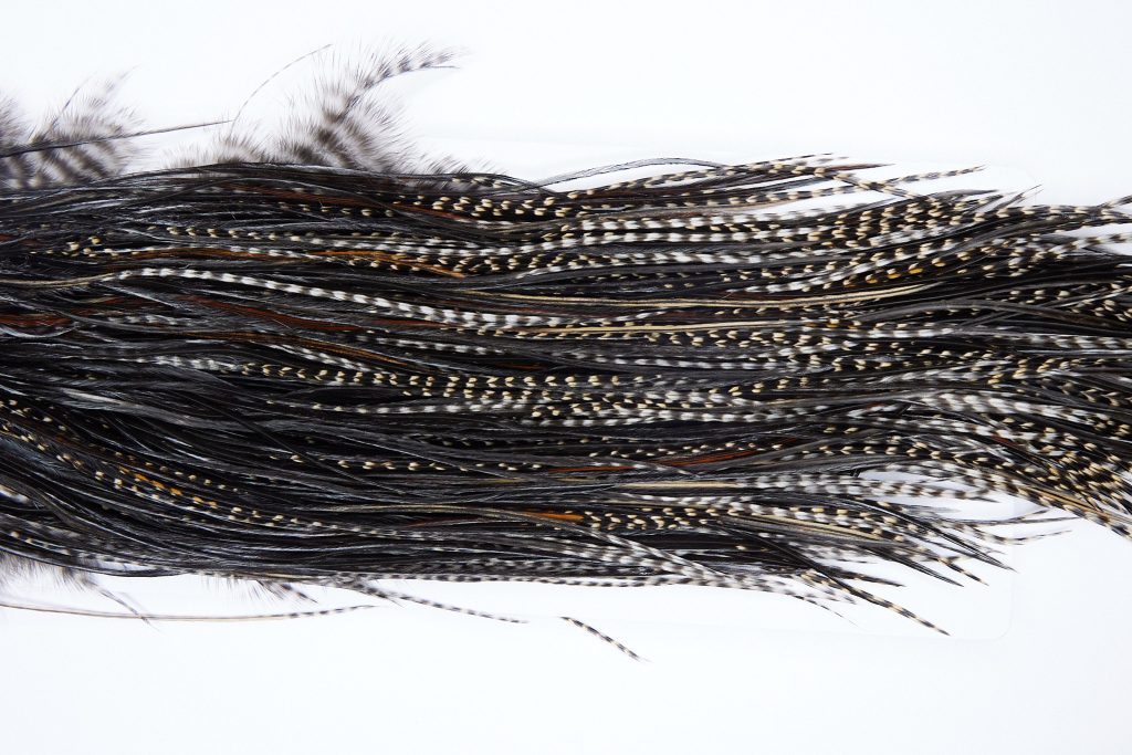 1343 Hebert Dry Fly Hackle, Silver Grade 12-16 Variant Ties Sizes 12-16