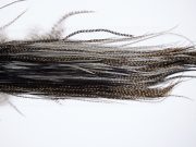 1344 Hebert Dry Fly Hackle, Silver Grade Rooster Saddle Variant Ties Sizes 12-14