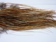 1680 Whiting Dry Fly Hackle, Pro Grade Midge Saddle Dark Barred Ginger Ties Sizes 18-20