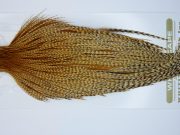 1698 Heritage Dry Fly Hackle, 1 Grade Rooster Cape Barred Ginger Ties Size 10-22