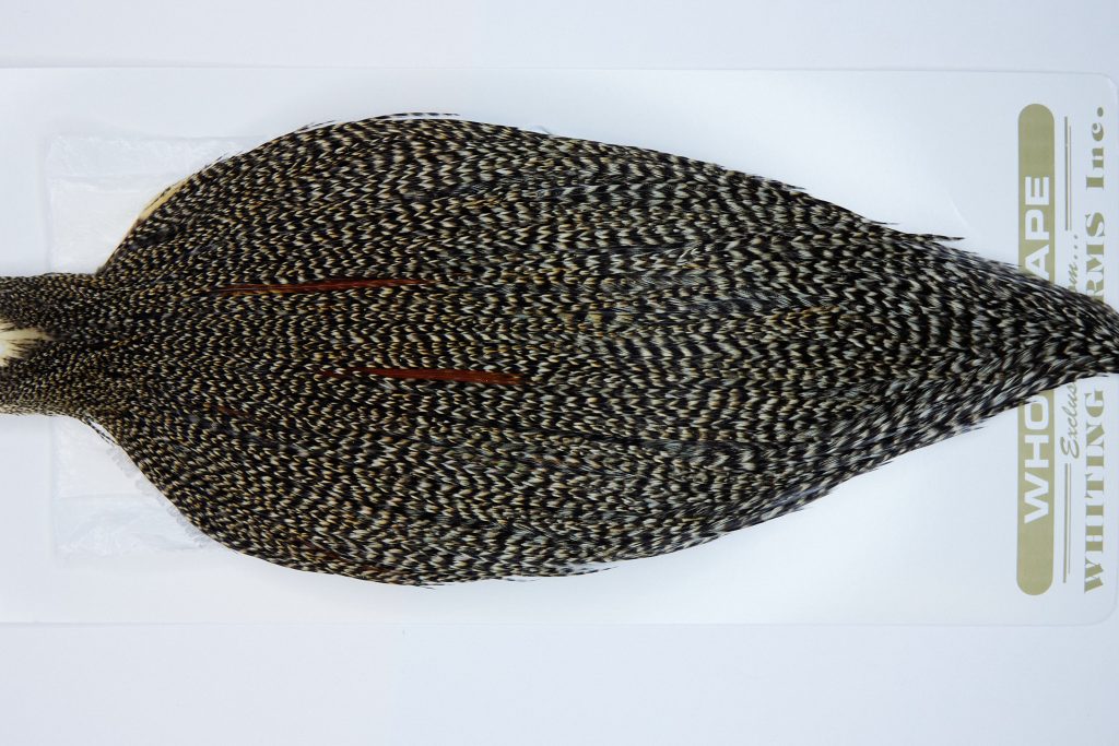 1717 Heritage Dry Fly Hackle, 1 Grade Rooster Cape Grizzly Variant Ties Size 10-22