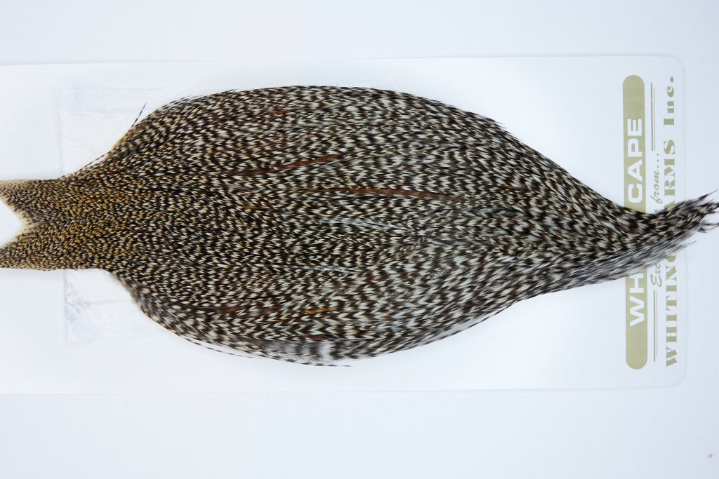 1724 Heritage Dry Fly Hackle, 1 Grade Rooster Cape Grizzly Variant Ties Size 8-22