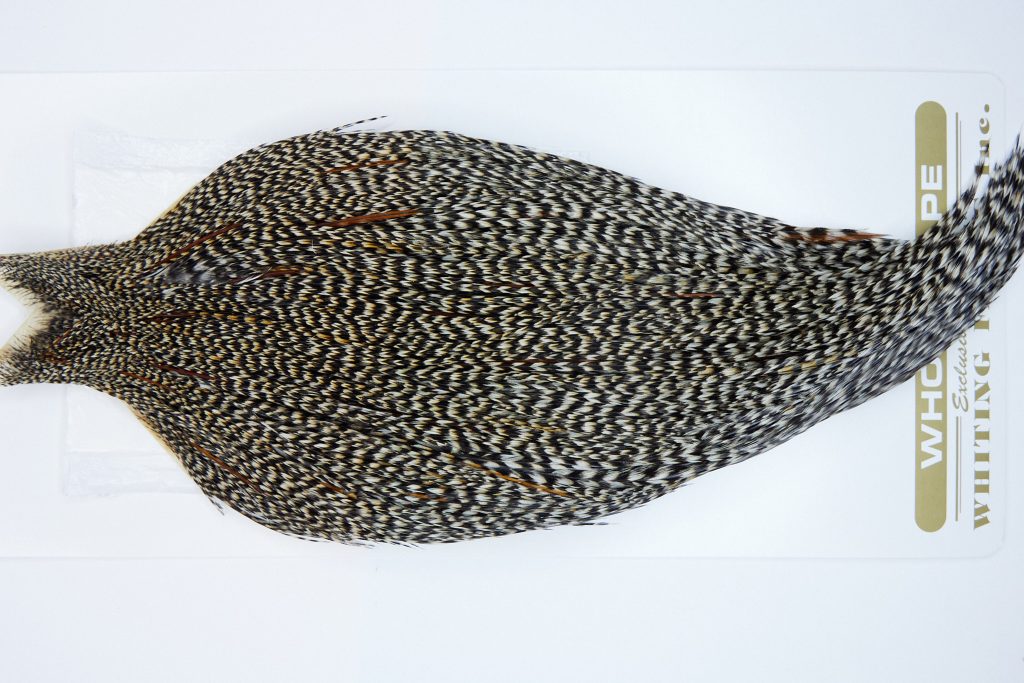 1725 Heritage Dry Fly Hackle, 1 Grade Rooster Cape Grizzly Variant Ties Size 8-22