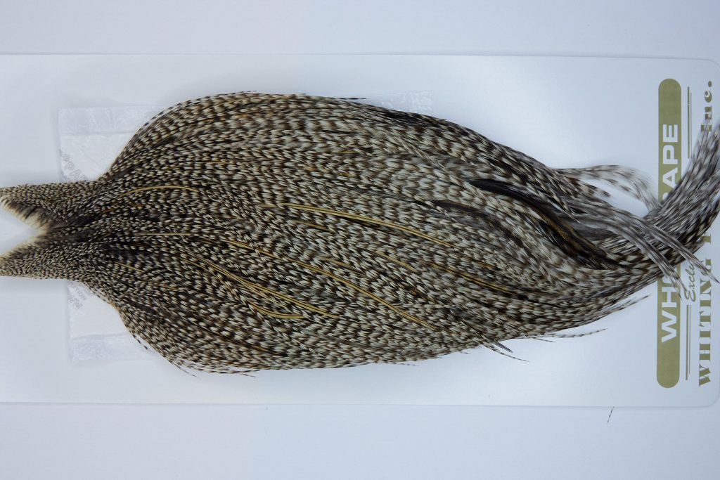 1726 Heritage Dry Fly Hackle, 1 Grade Rooster Cape Grizzly Variant Ties Size 8-24