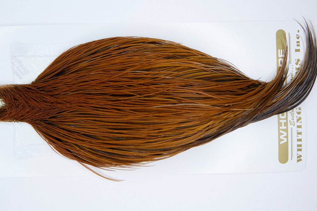 1734 Heritage Dry Fly Hackle, 1 Grade Rooster Cape Brown Ties Size 10-22