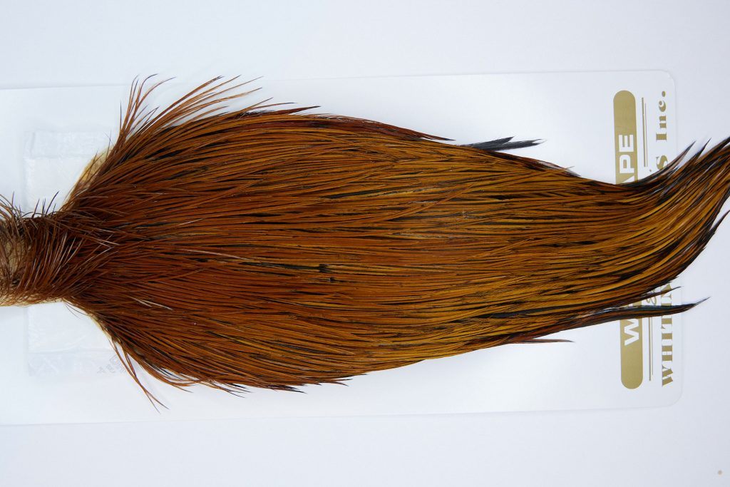 1735 Heritage Dry Fly Hackle, 1 Grade Rooster Cape Brown Ties Size 10-22