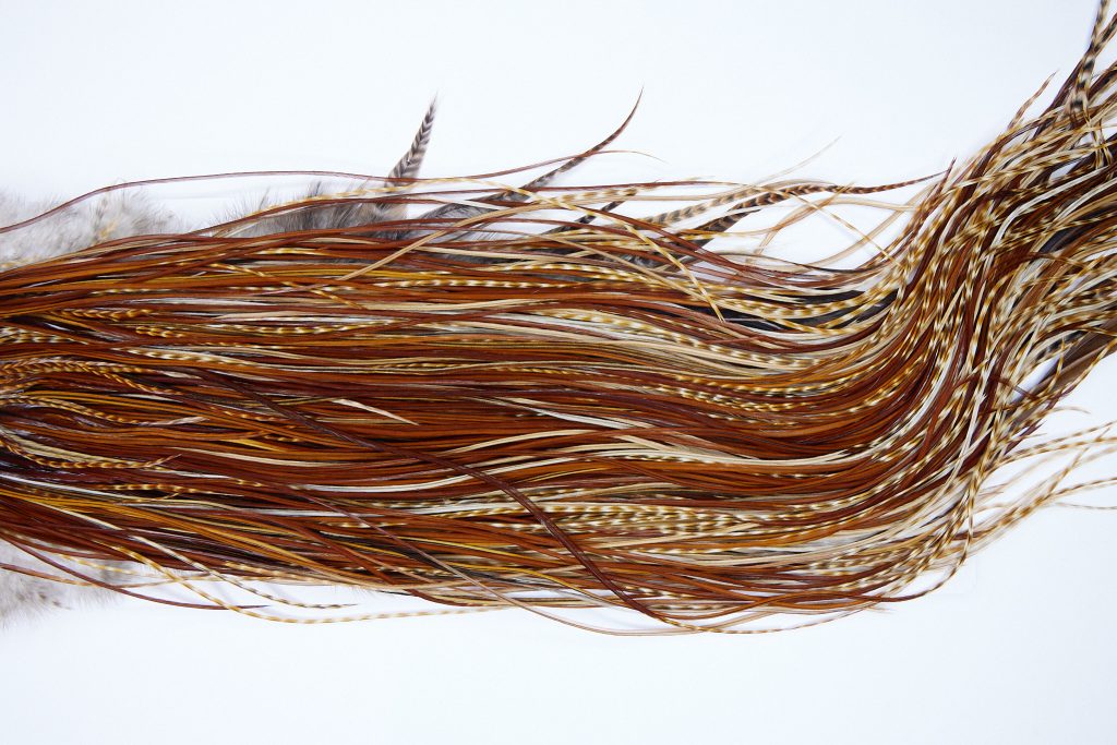 Whiting Heritage Rooster Saddle Barred Ginger Fly Tying Hackle