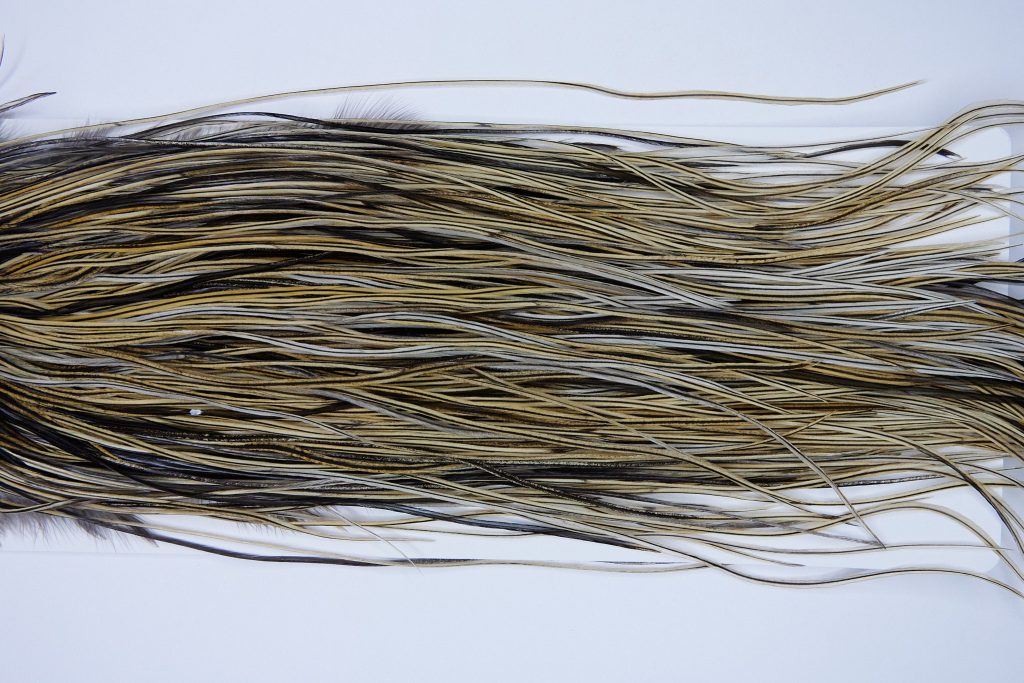 Whiting Heritage Rooster Saddle Heritage Vermiculated Badger Fly Tying Hackle