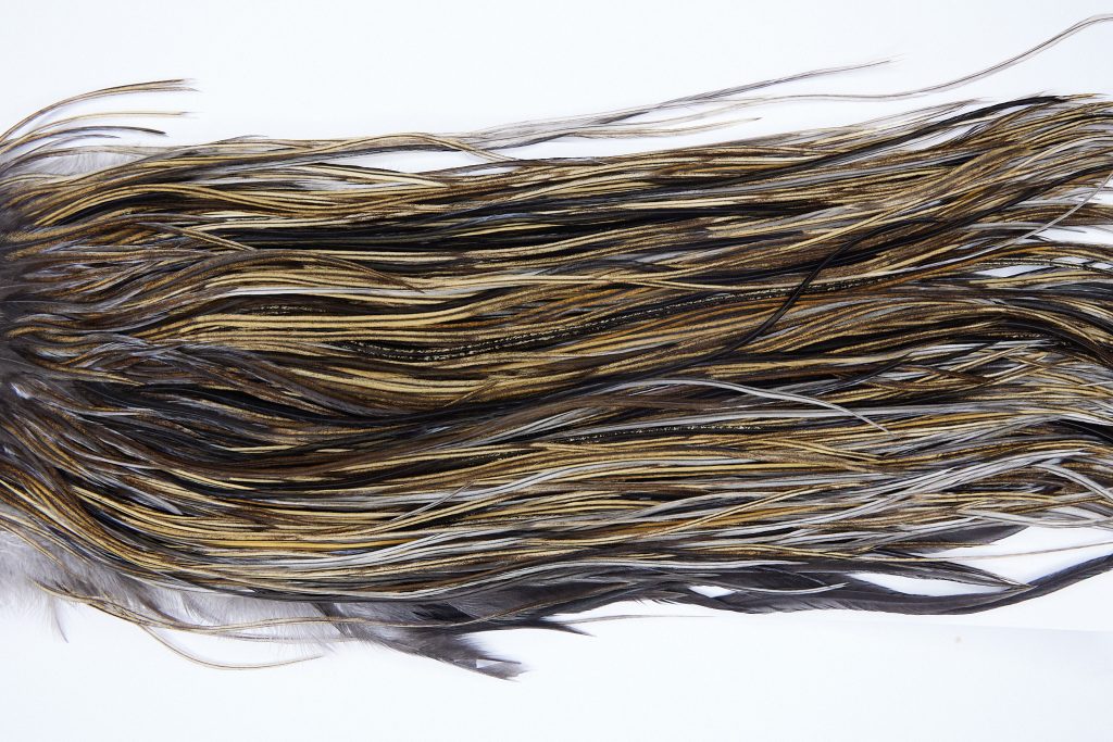 Whiting Heritage Rooster Saddle Heritage Vermiculated Badger Fly Tying Hackle