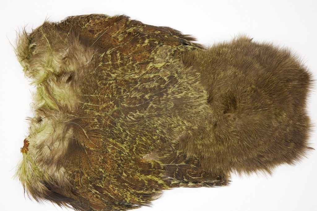 2518 Coq De Leon Dry Fly Hackle,   Rooster Soft Hackle with Chickabou Olive