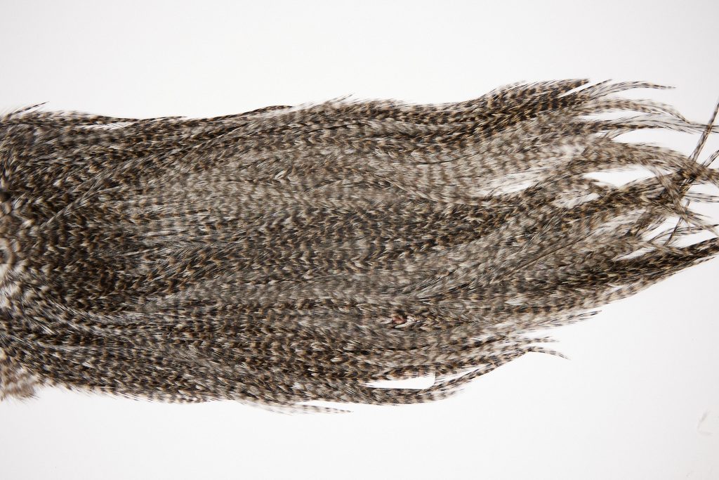 2575 Coq De Leon Dry Fly Hackle,  Rooster Saddle Grizzly