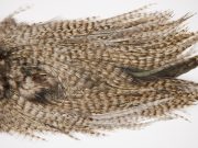 2580 Coq De Leon Dry Fly Hackle,  Silver Grade Rooster Saddle Grizzly Pardo