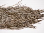 2581 Coq De Leon Dry Fly Hackle,  Silver Grade Rooster Saddle Grizzly Pardo