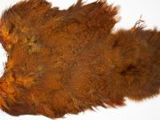 2521 Coq De Leon Dry Fly Hackle,  Chickabou Rooster Saddle Burnt Orange