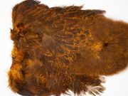 2523 Coq De Leon Dry Fly Hackle,  Chickabou Rooster Saddle Burnt Orange
