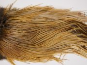 2555 Coq De Leon Dry Fly Hackle,  Silver Grade Rooster Saddle Medium Ginger