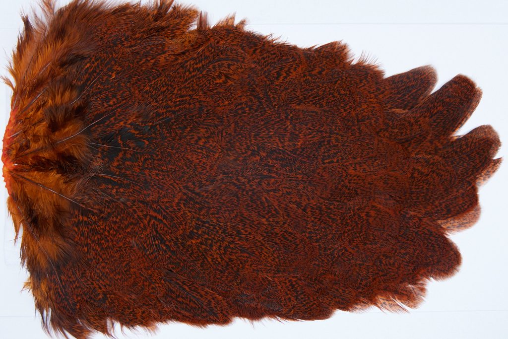 2652 Coq De Leon Hen Saddle Speckled Orange