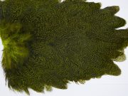 2653 Coq De Leon Hen Saddle Yellow Chartreuse Speckled