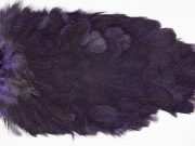 2667 Coq De Leon Hen Saddle Purple Speckled