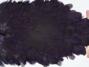 2669 Coq De Leon Hen Saddle Purple Speckled