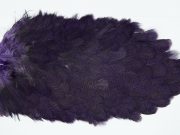 2671 Coq De Leon Hen Saddle Purple Speckled