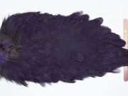 2673 Coq De Leon Hen Saddle Purple Speckled