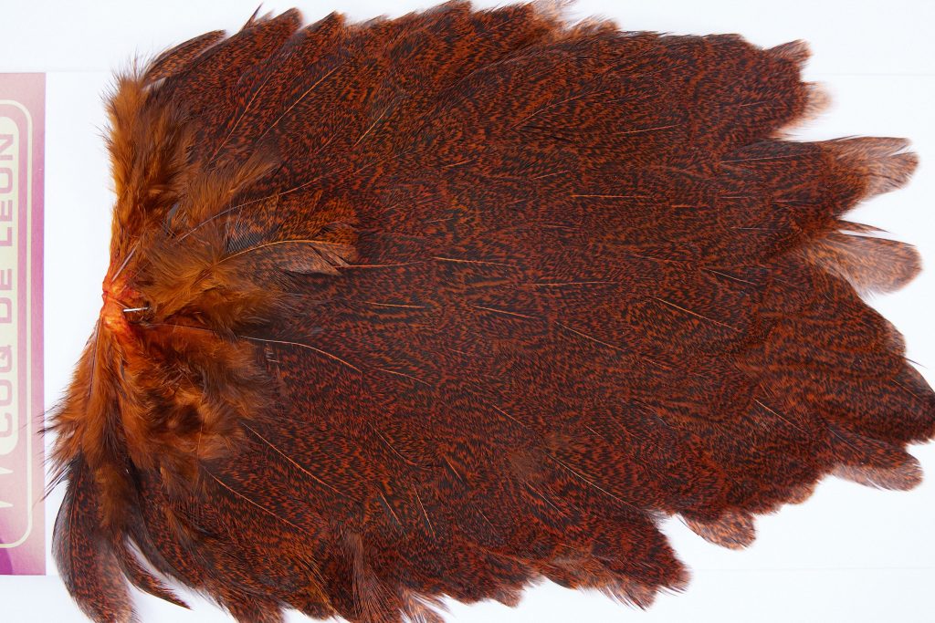 3136 Cog De Leon Hen Saddle Speckled Orange