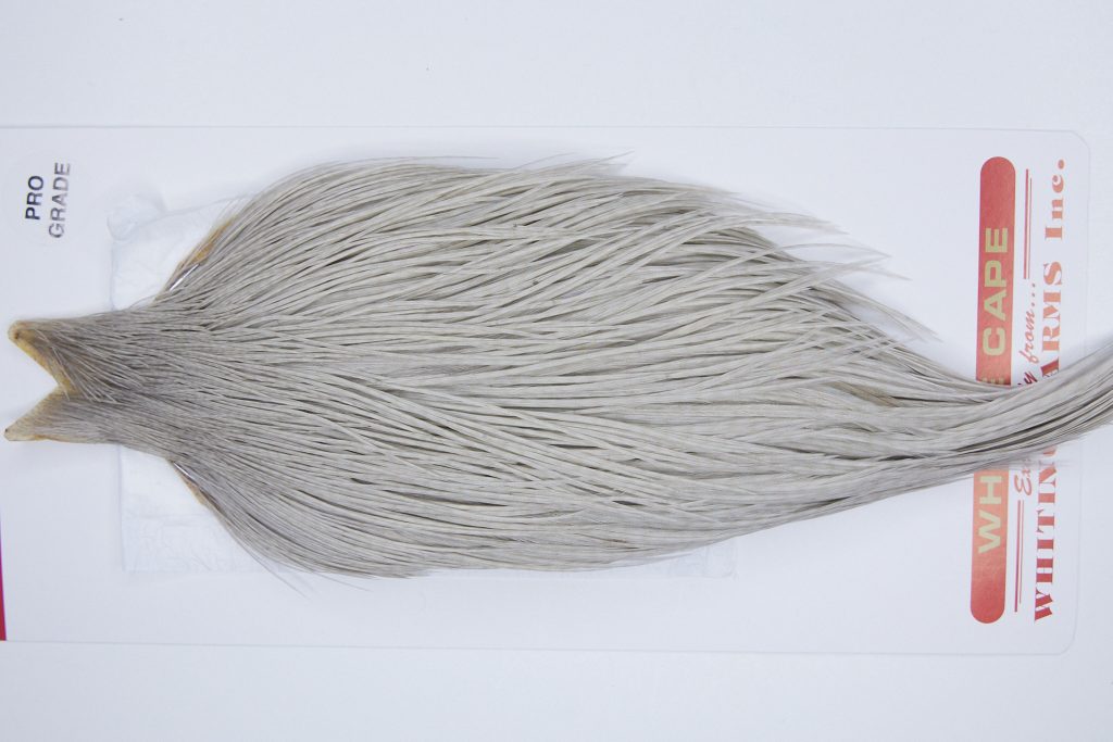 3164 Whiting Dry Fly Hackle, Pro Grade Rooster Cape Light Dun Ties Size 12-22