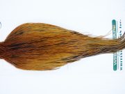 1027 Hebert Dry Fly Hackle, Silver Grade Rooster Cape Light Brown Ties Size 10-22