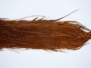 3272 Whiting Dry Fly Hackle, Bronze Grade Rooster Saddle Grizzly Burnt Orange Ties Size 14-16