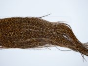 3284 Whiting Dry Fly Hackle, Bronze Grade Rooster Saddle Grizzly Golden Brown Ties Size 14-16