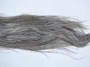 3432 Hebert Dry Fly Hackle, Bronze Grade Rooster Saddle Medium Grey Dun Ties Size 10-12