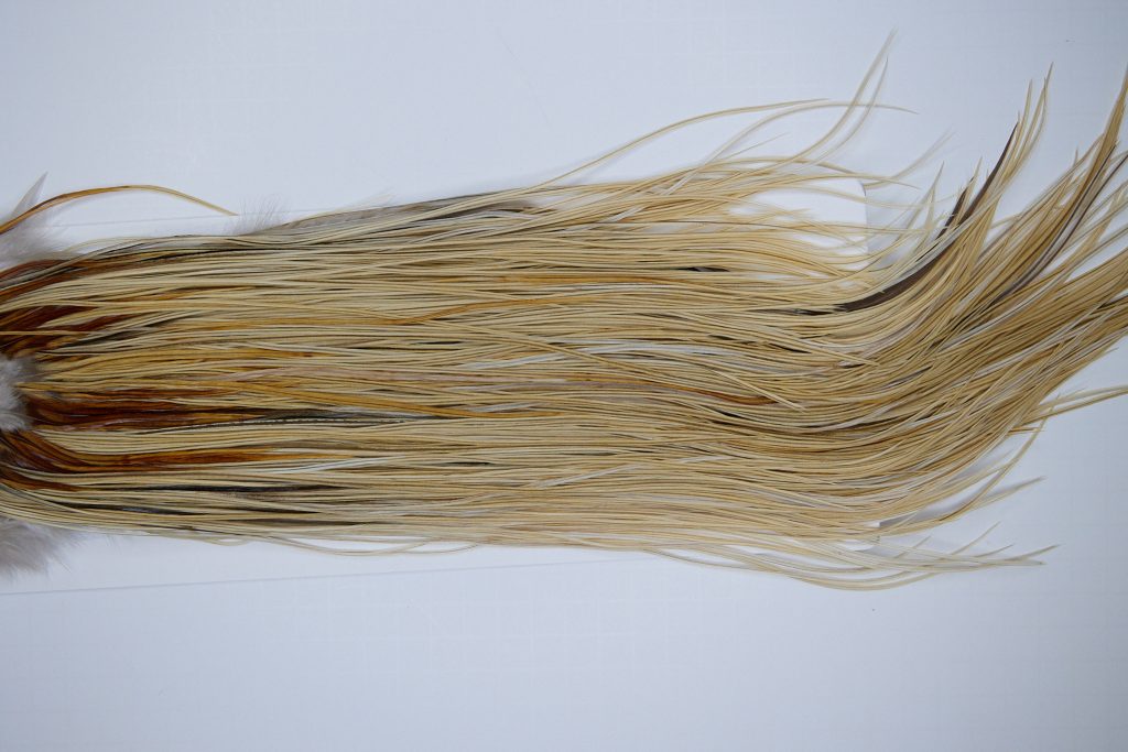 1792 Heritage Dry Fly Hackle, Honey Dun #1 Grade Rooster Saddle, Ties Sizes 14-16