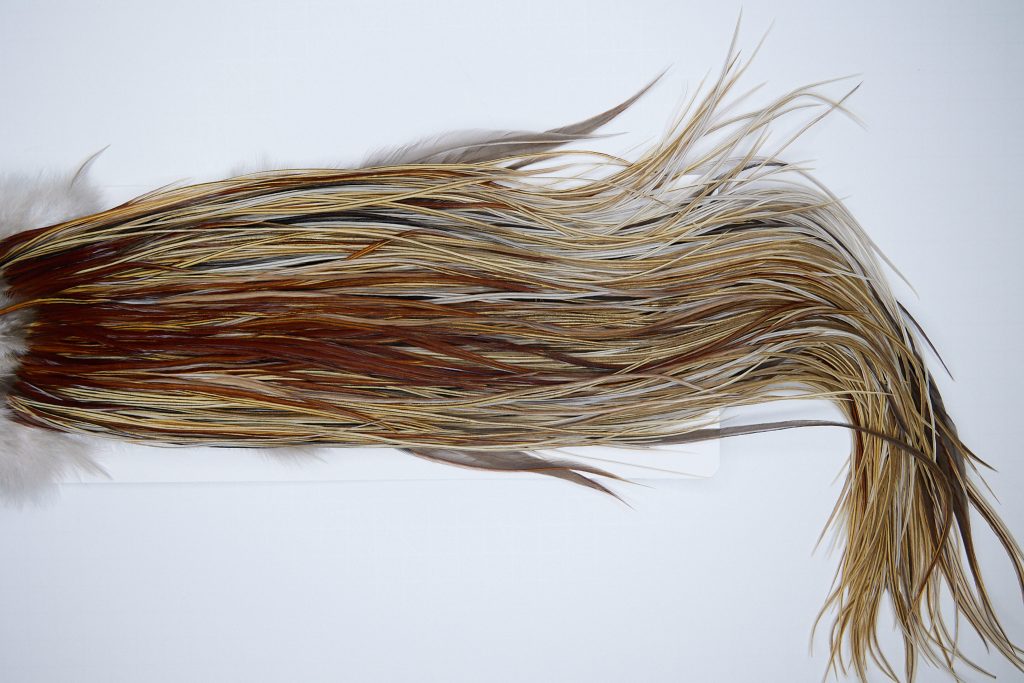 1844 Heritage Dry Fly Hackle, Variant #1 Grade Rooster Saddle, Ties Sizes 12-14