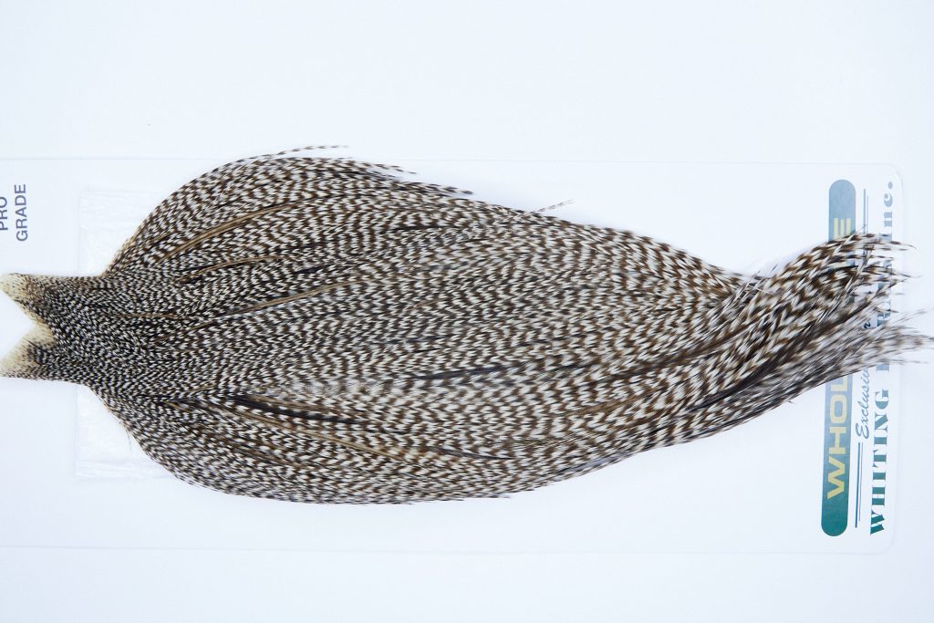 3636 Hebert Dry Fly Hackle, Pro Grade Rooster Cape Dun Grizzly Ties Size 10-20