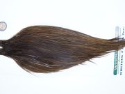 3643 Hebert Dry Fly Hackle, Bronze Grade Rooster Cape Dark Brown Dun Ties Size 12-20