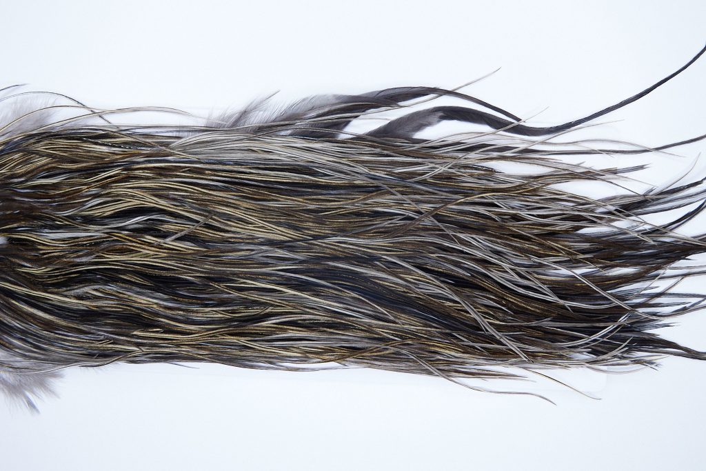 3676 Hebert Dry Fly Hackle, Pro Grade Rooster Saddle Dun Badger Ties Size 14-16