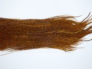 3728 Whiting Dry Fly Hackle, Bronze Grade Rooster Saddle Grizzly Burnt Orange Ties Size 14-16