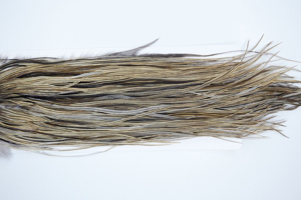 3739 Heritage Dry Fly Hackle, 2 Grade Rooster Saddle Dun Badger Ties Size 12-14