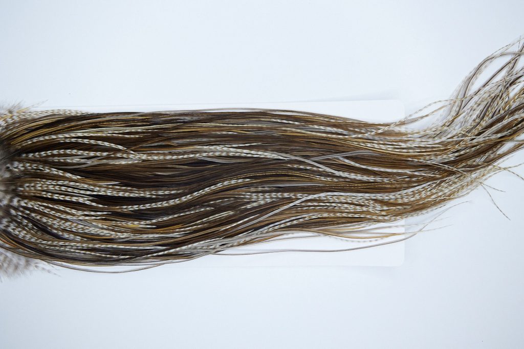 3744 Heritage Dry Fly Hackle, 2 Grade Rooster Saddle Variant Ties Size 14-16