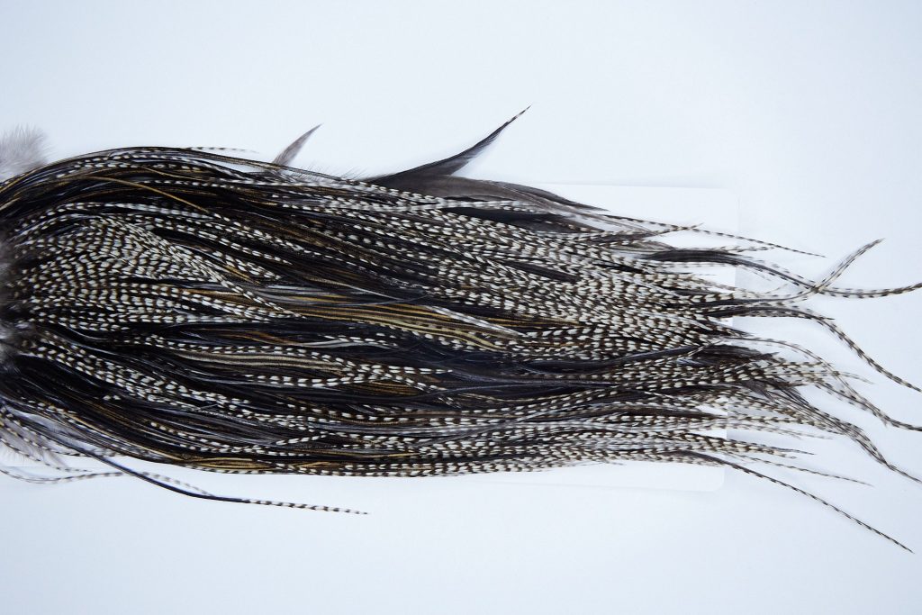 3791 Heritage Dry Fly Hackle, 3 Grade Rooster Saddle Dun Grizzly Ties Size 10-12