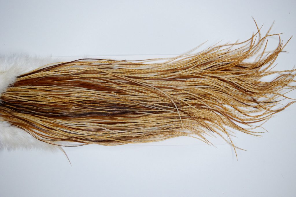 3828 Heritage Dry Fly Hackle, 3 Grade Midge Saddle Barred Ginger Ties Size 14-16