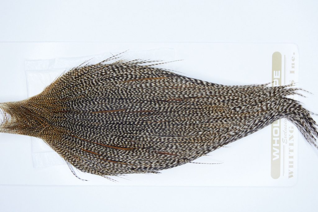 3852 Heritage Dry Fly Hackle, 1 Grade Rooster Cape Grizzly Variant Ties Size 10-22