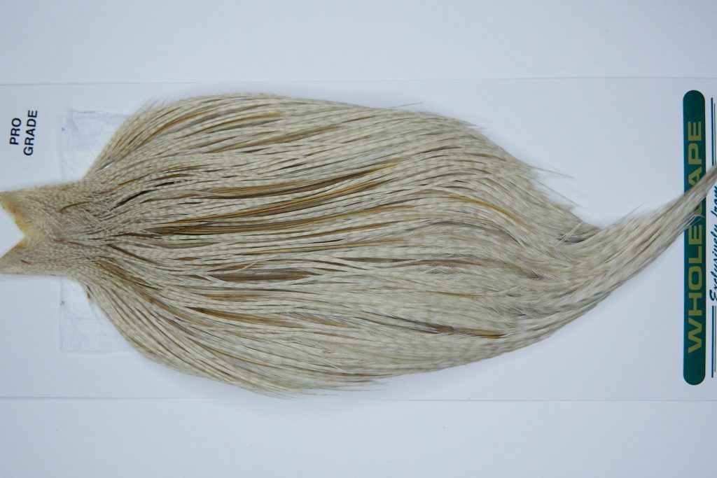 3861 Hebert Dry Fly Hackle, Pro Grade Rooster Cape Pale Watery Dun Ties Size 8-20