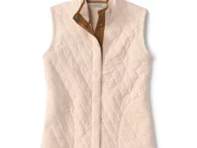 Orvis- Outdoor Quilted Vest, Barley Heather